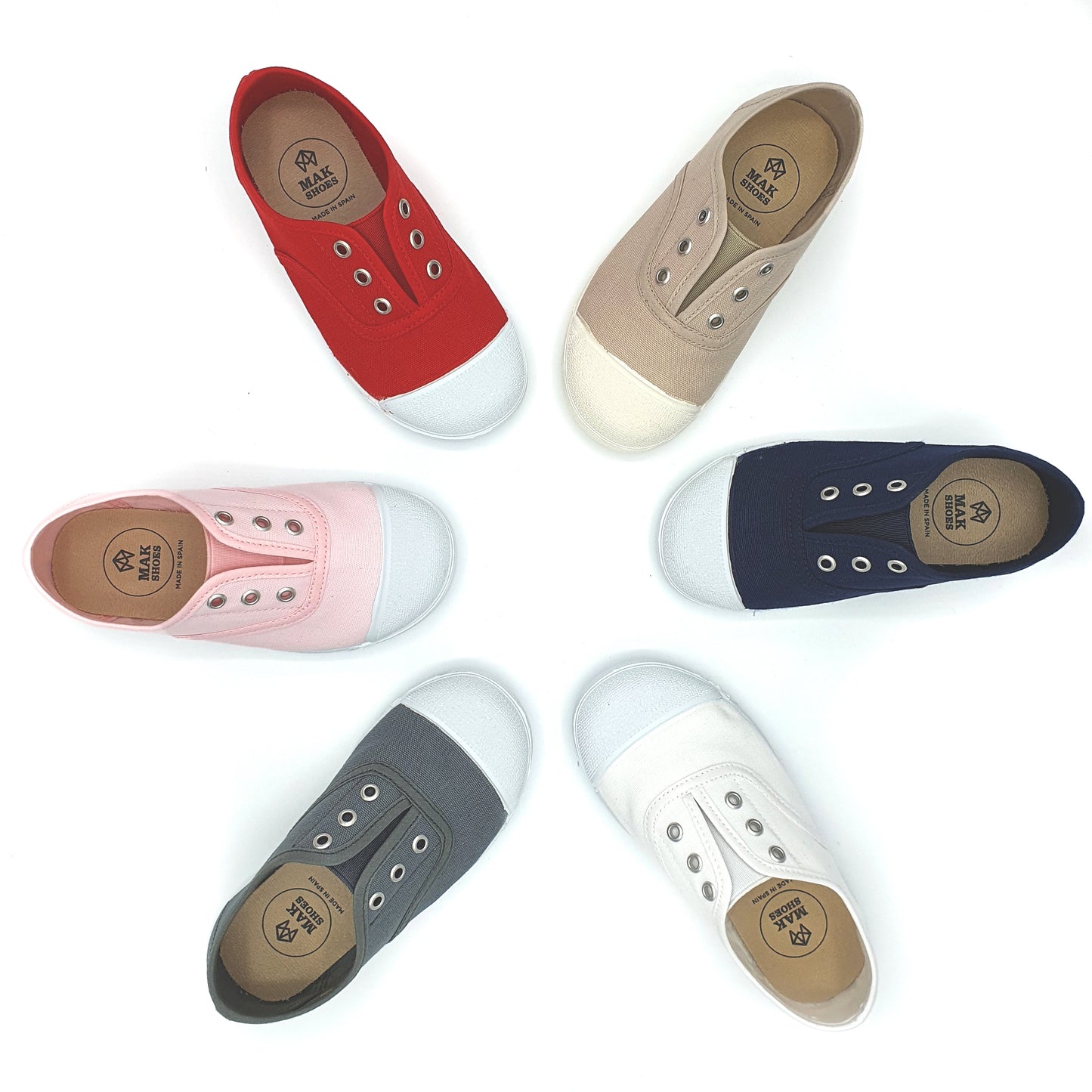 ZAPATILLA TIPO BAMBA NIÑO/NIÑA SIN CORDONES PUNTERA DE GOMA EU 20-37