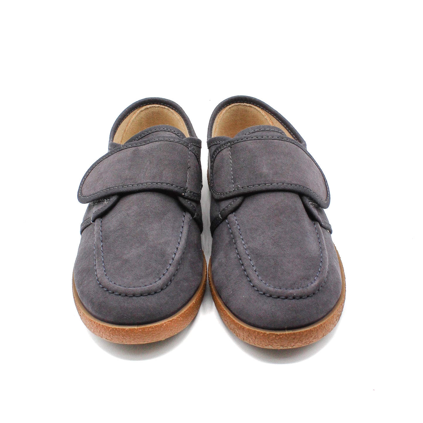Zapatos Niños tipo Mocasín en cuero ante cierre Velcro Tallas EU 30-38