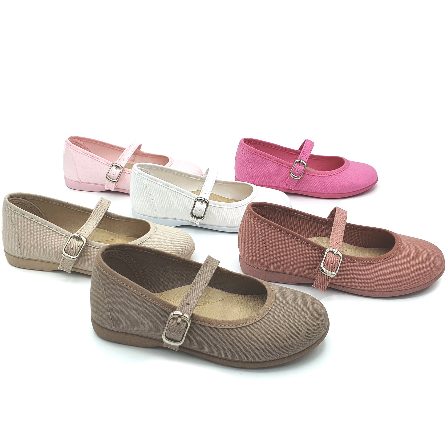 Zapato Balerina - Mary Jane de Niña Cierre Tira en El Empeine Tallas EU 20-35