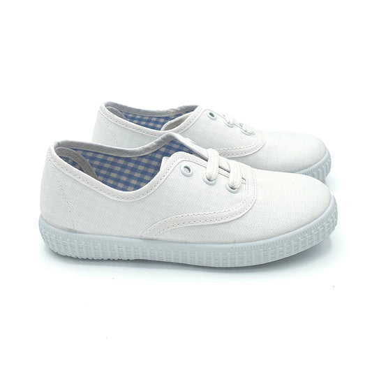 ZAPATILLA TIPO BAMBA UNISEX CON CORDONES EN LONA EU 20-37