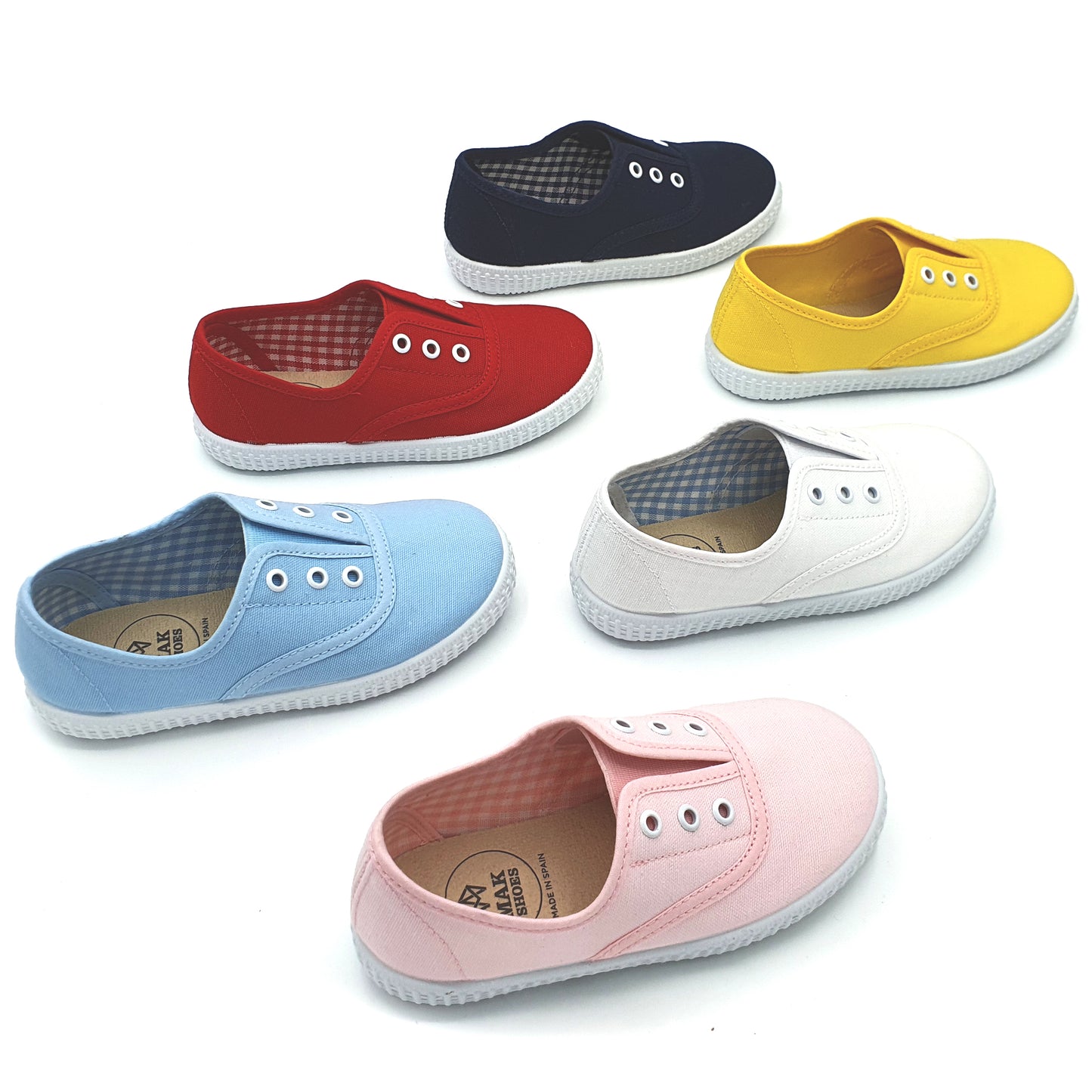ZAPATILLA TIPO BAMBA UNISEX SIN CORDONES EN LONA EU 20-41
