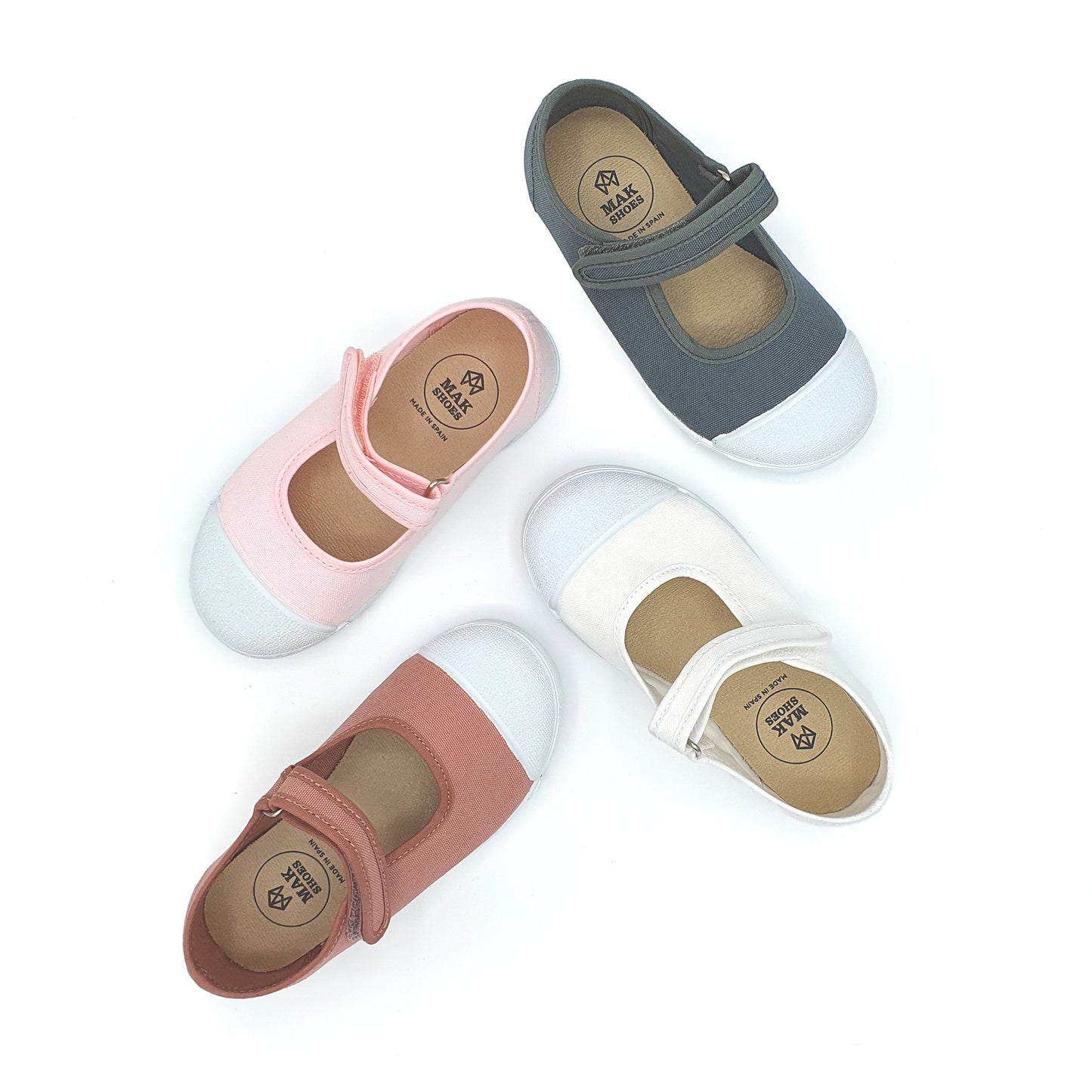 BAMBA NIÑA PUNTERA DE GOMA CIERRE TIRA ADHERENTE EU 20-34