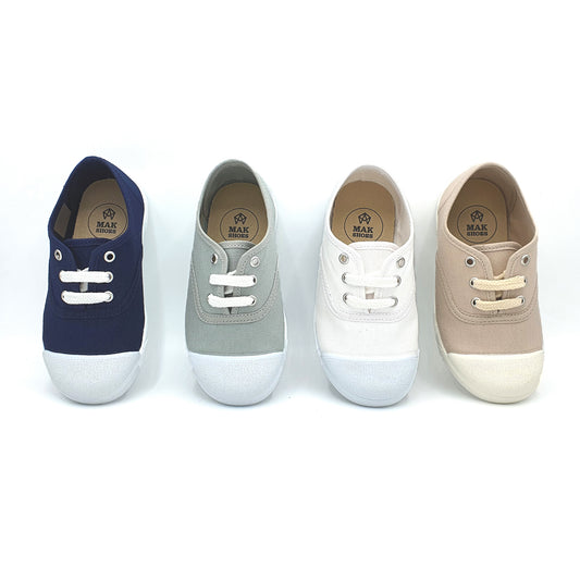 ZAPATILLA TIPO BAMBA NIÑO/NIÑA CON CORDONES PUNTERA DE GOMA EU 20-37