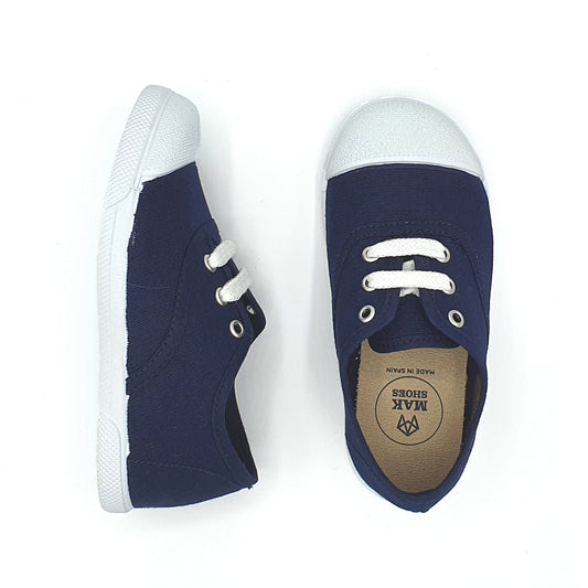 ZAPATILLA TIPO BAMBA NIÑO/NIÑA CON CORDONES PUNTERA DE GOMA EU 20-37