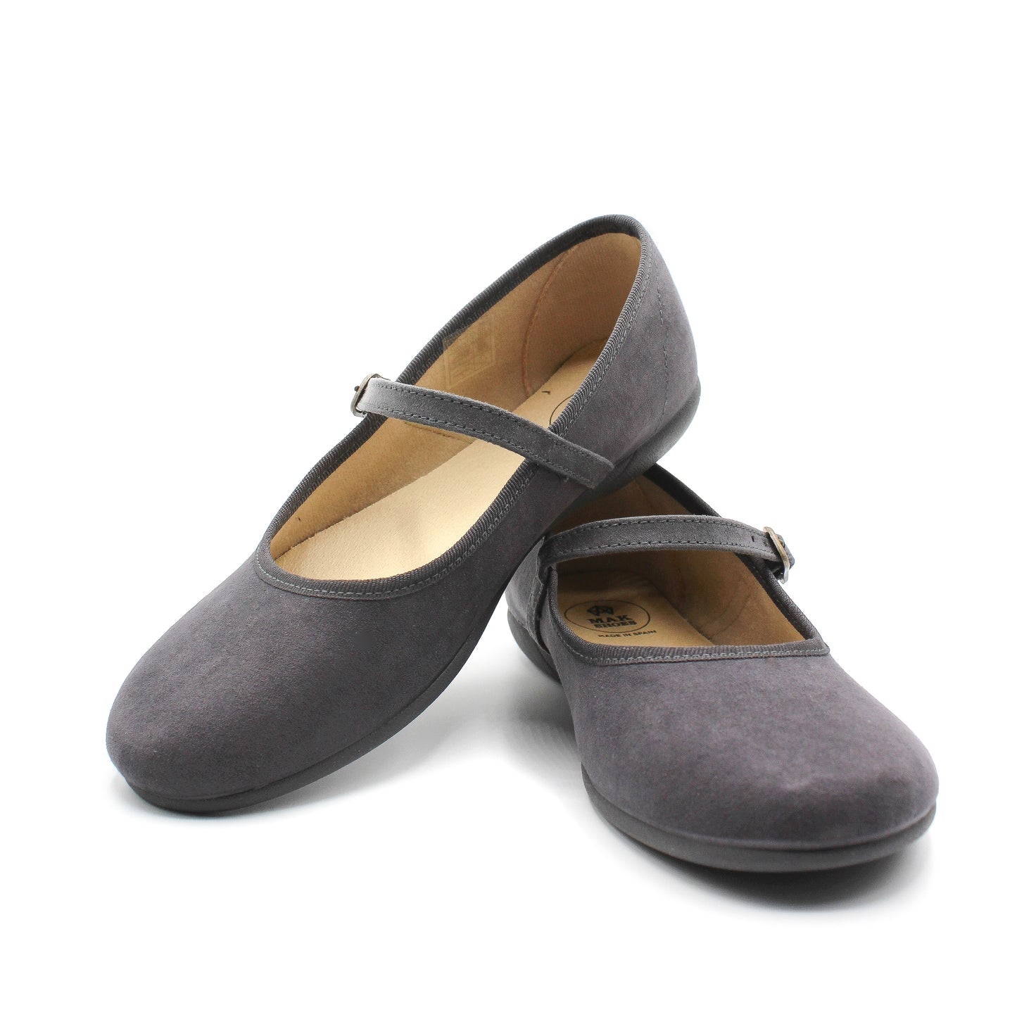 Zapato Plano Merceditas de Niña y Mujer con Cierre Hebilla  Tallas EU 24-40