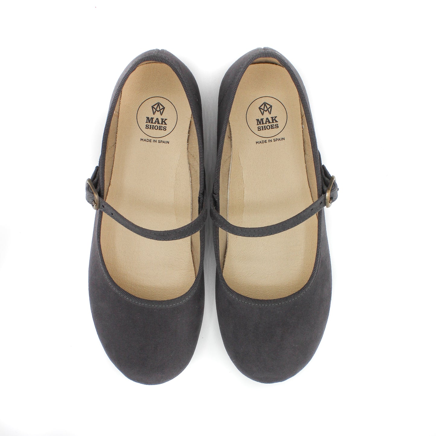 Zapato Plano Merceditas de Niña y Mujer con Cierre Hebilla  Tallas EU 24-40