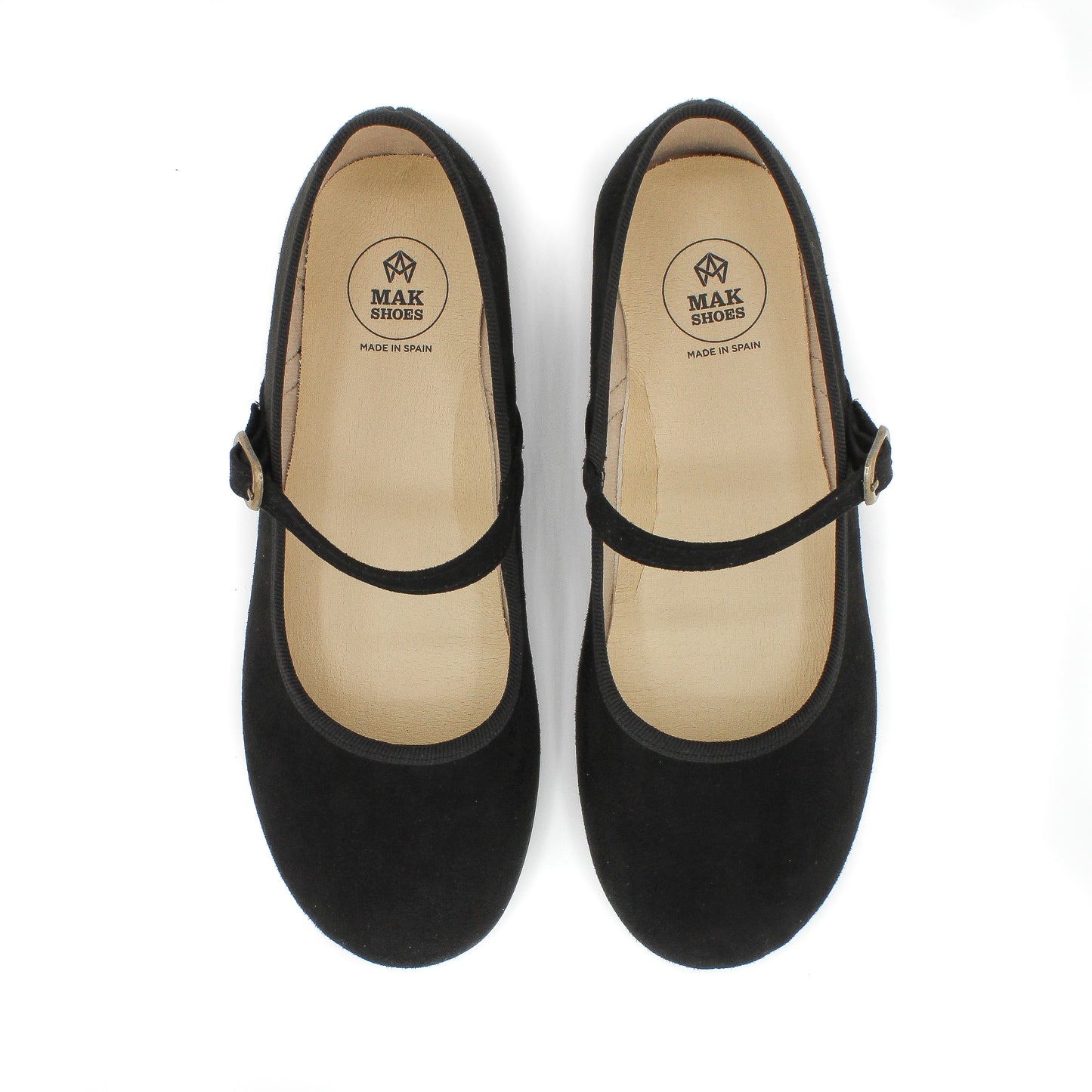 Zapato Plano Merceditas de Niña y Mujer con Cierre Hebilla  Tallas EU 24-40