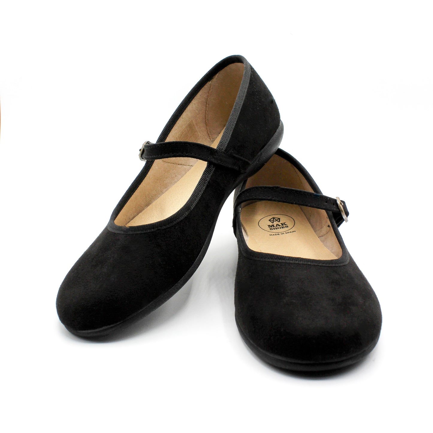 Zapato Plano Merceditas de Niña y Mujer con Cierre Hebilla  Tallas EU 24-40