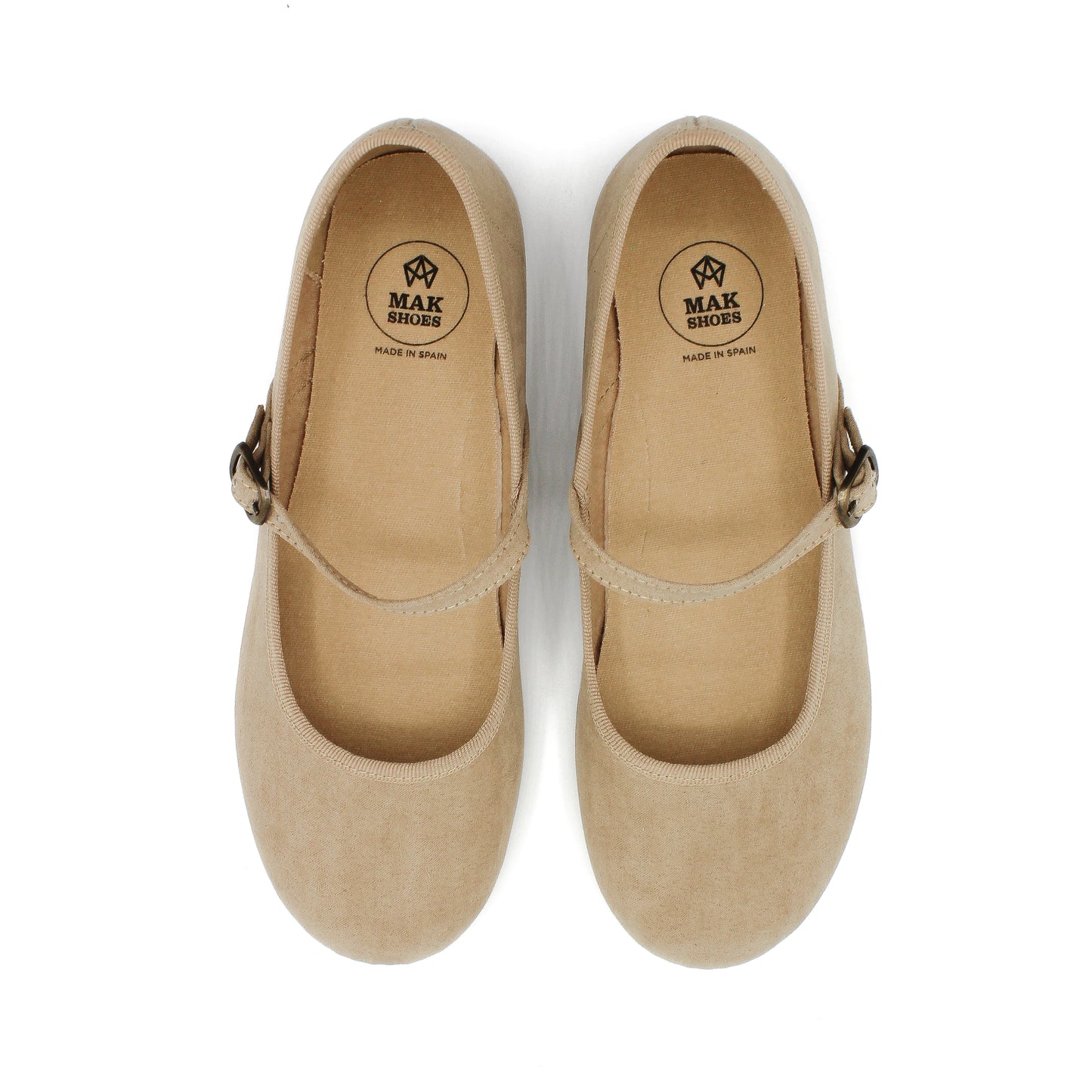 Zapato Merceditas - Mary Jane ECO - Niña y Mujer Salón con cierre hebilla textil Orgánico EU 24-41