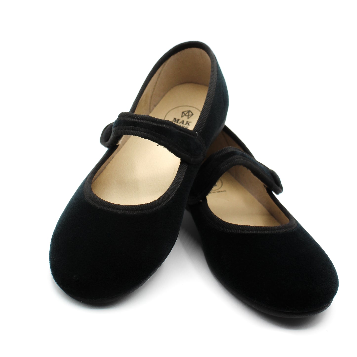 Zapato Planos Merceditas Niña y Mujer en Terciopelo Tallas EU 24-39