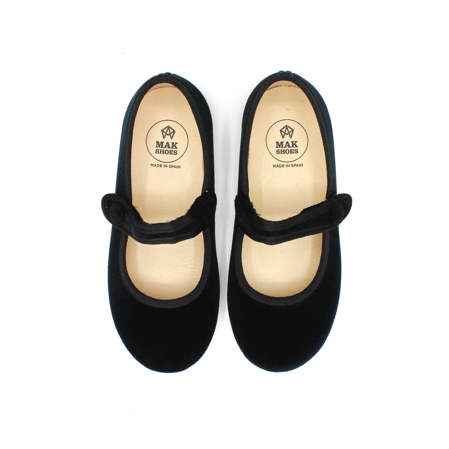 Zapato Planos Merceditas Niña y Mujer en Terciopelo Tallas EU 24-39