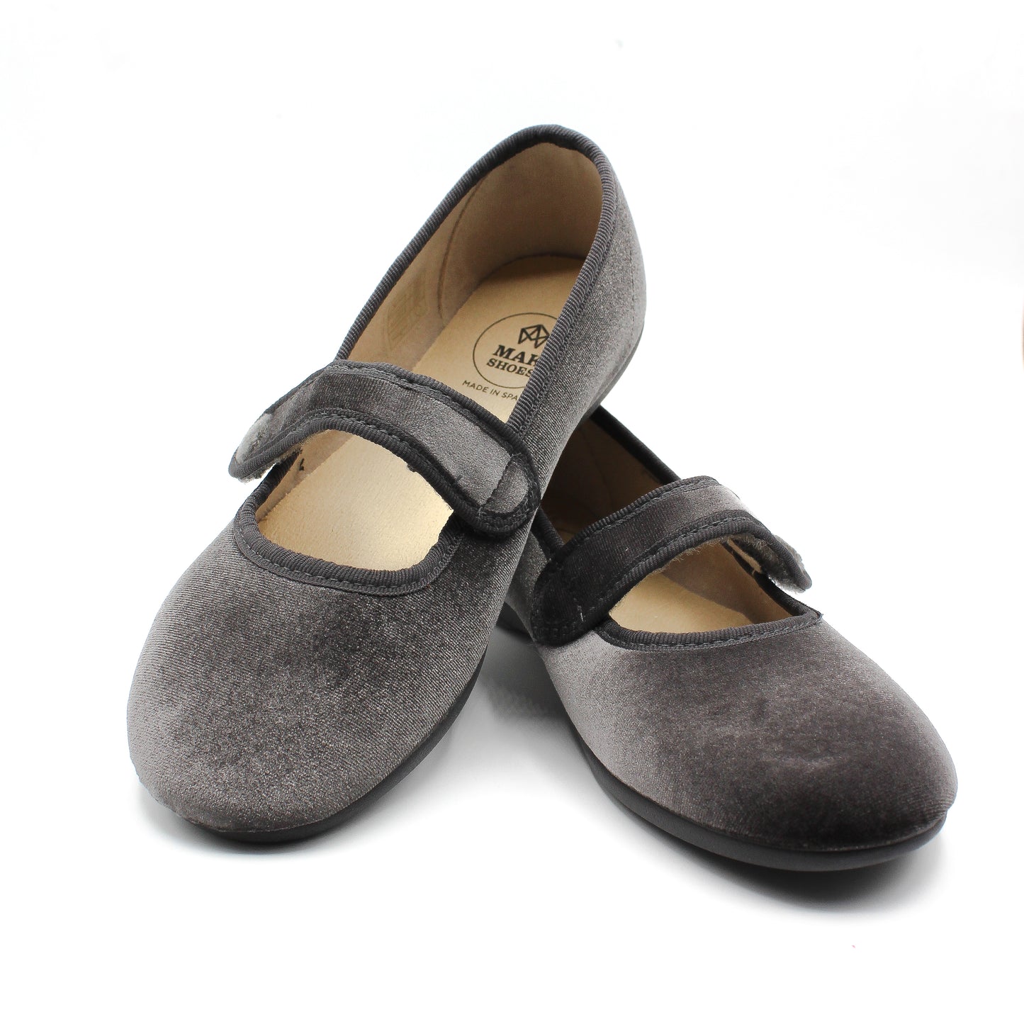 Zapato Planos Merceditas Niña y Mujer en Terciopelo Tallas EU 24-39