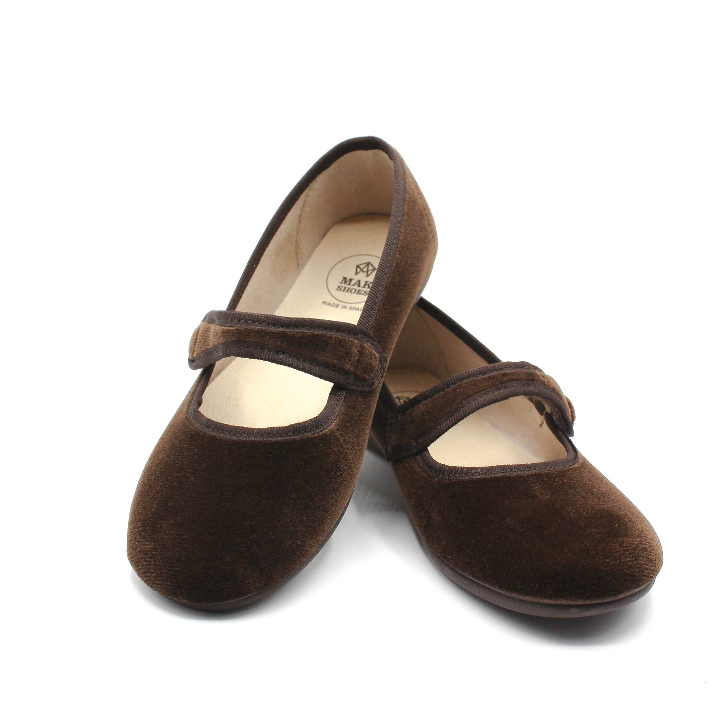 Zapato Planos Merceditas Niña y Mujer en Terciopelo Tallas EU 24-39