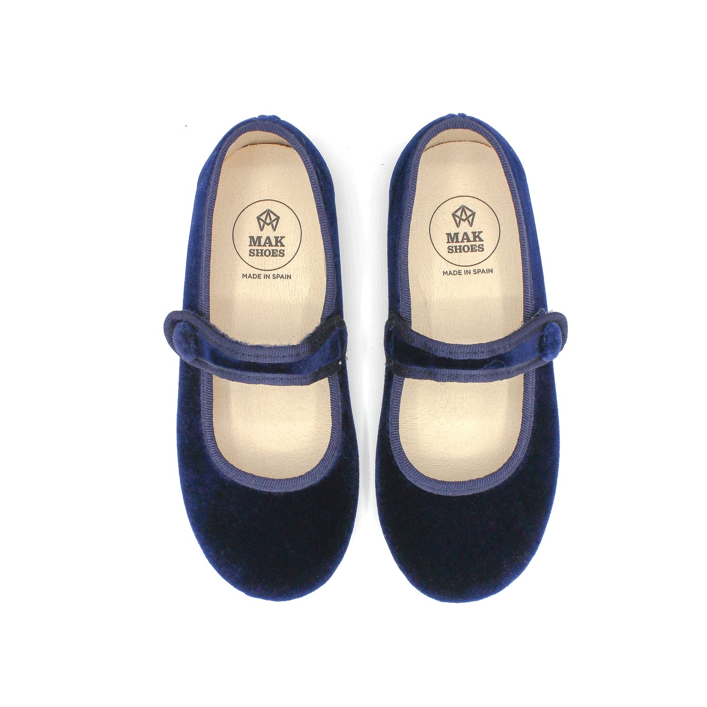 Zapato Planos Merceditas Niña y Mujer en Terciopelo Tallas EU 24-39