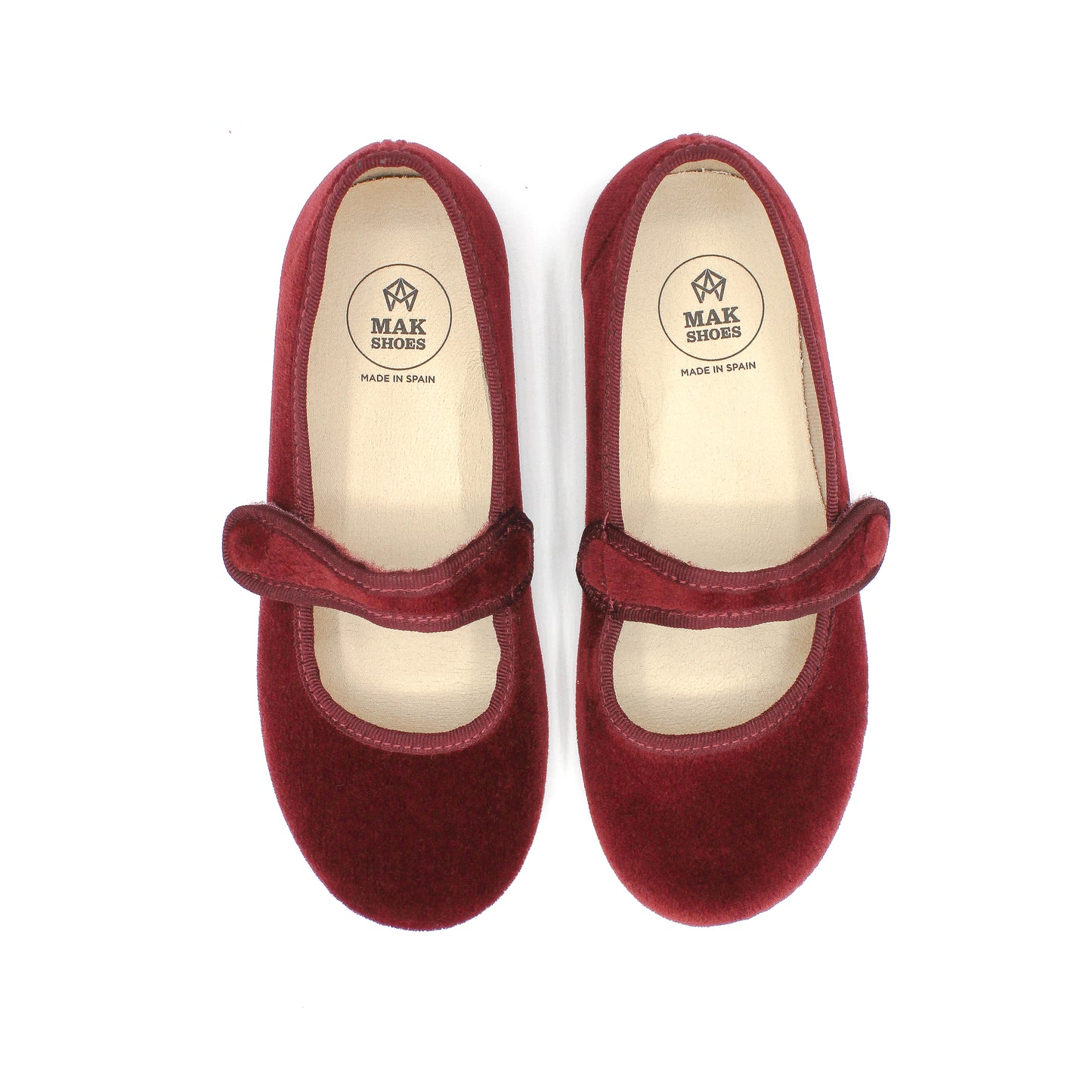 Zapato Planos Merceditas Niña y Mujer en Terciopelo Tallas EU 24-39