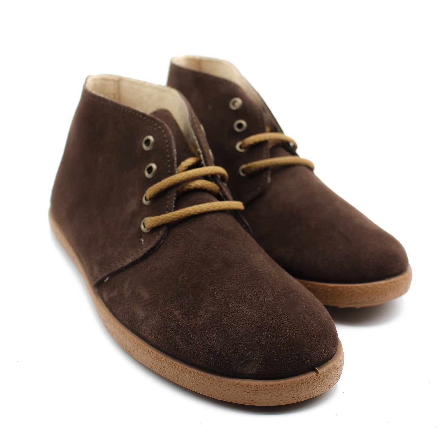 Botín Niño y Niña Modelo Safari de Piel en acabado Serraje con Cordones EU 30-38