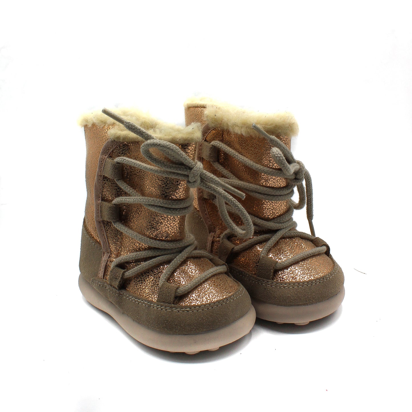 Botas Niñas tipo esquí piel Serraje y forro efecto Borreguillo EU 20-28