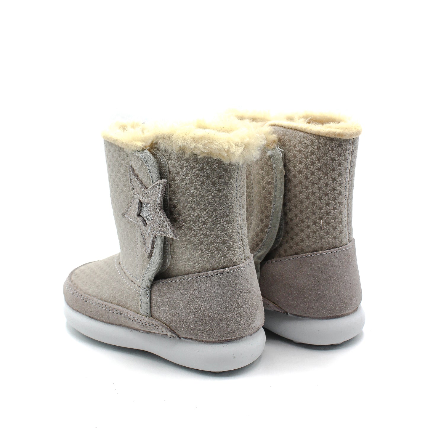 Botas Niñas altas piel Serraje y forro borreguillo EU 20-28