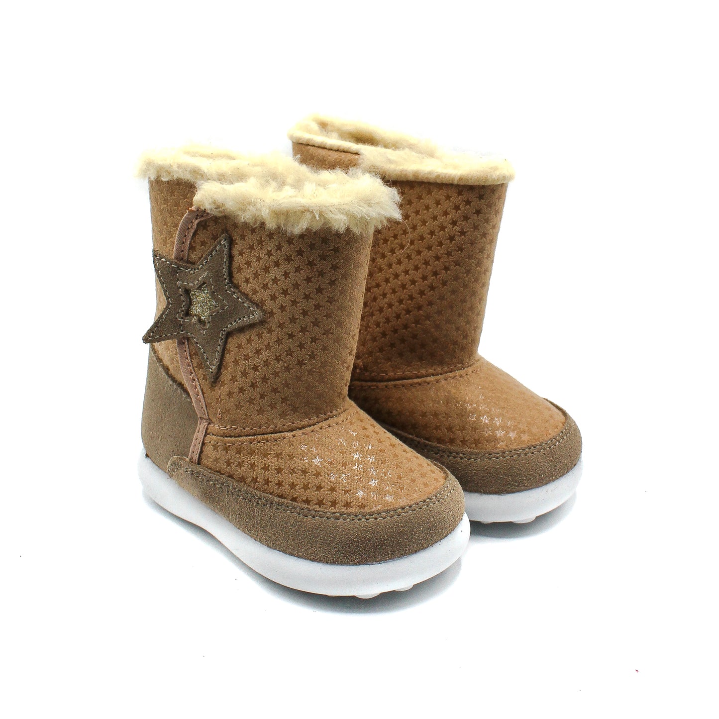 Botas Niñas altas piel Serraje y forro borreguillo EU 20-28