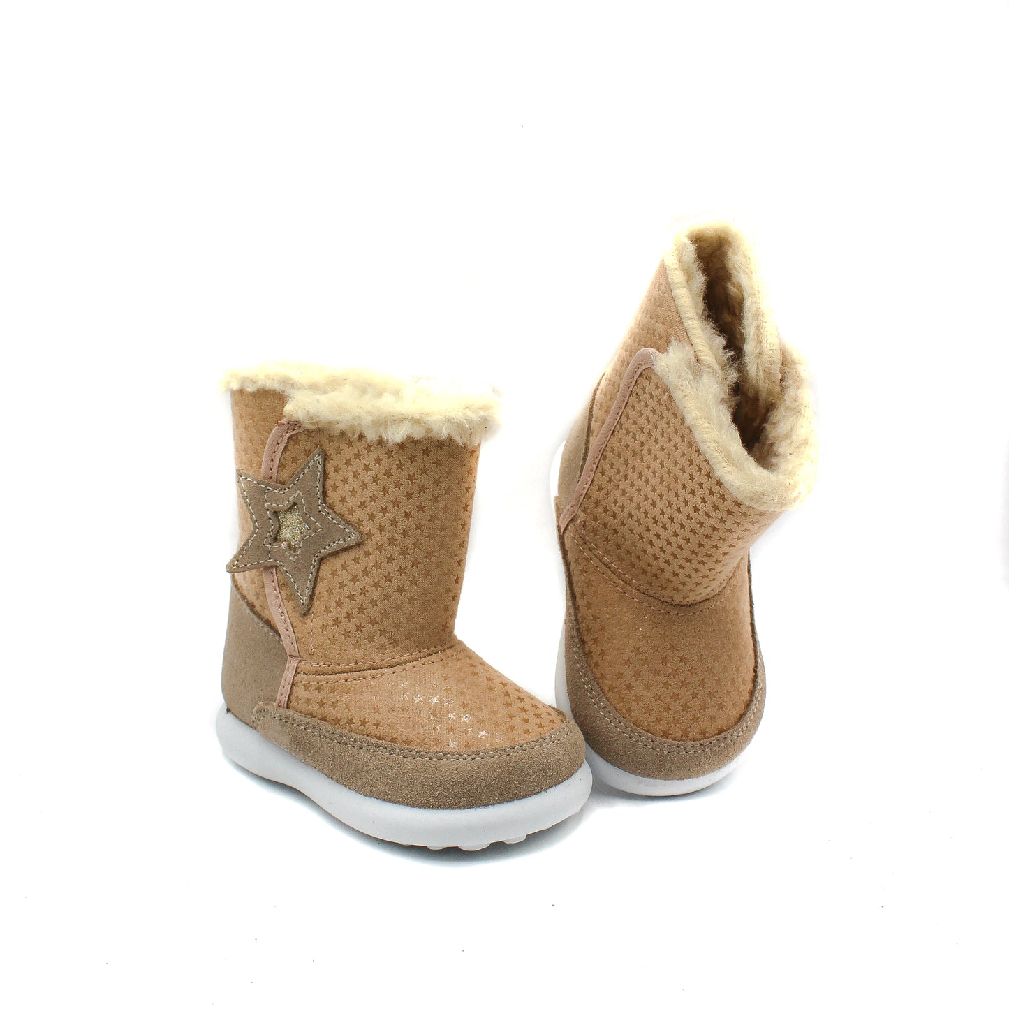 Botas Niñas altas piel Serraje y forro borreguillo EU 20-28