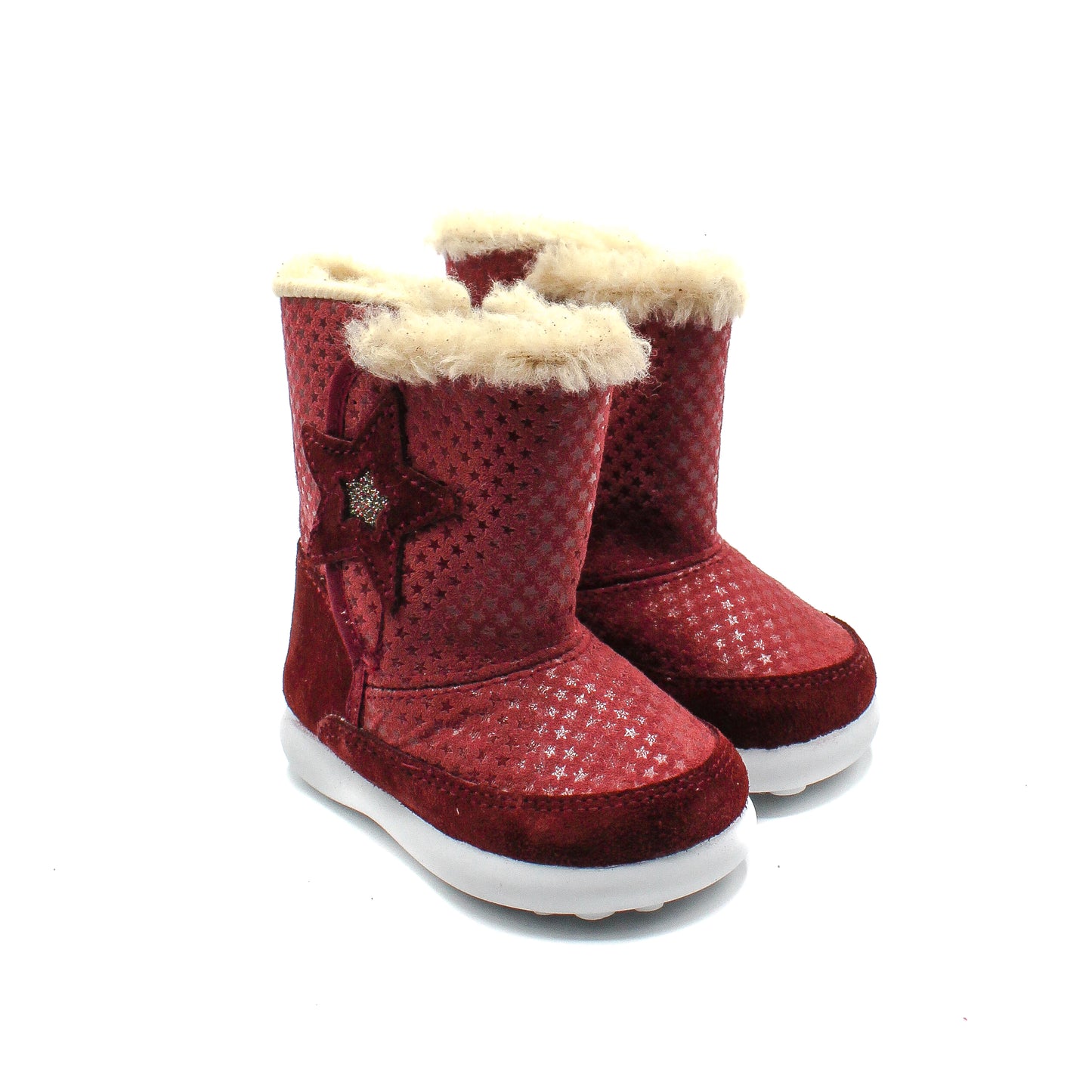 Botas Niñas altas piel Serraje y forro borreguillo EU 20-28