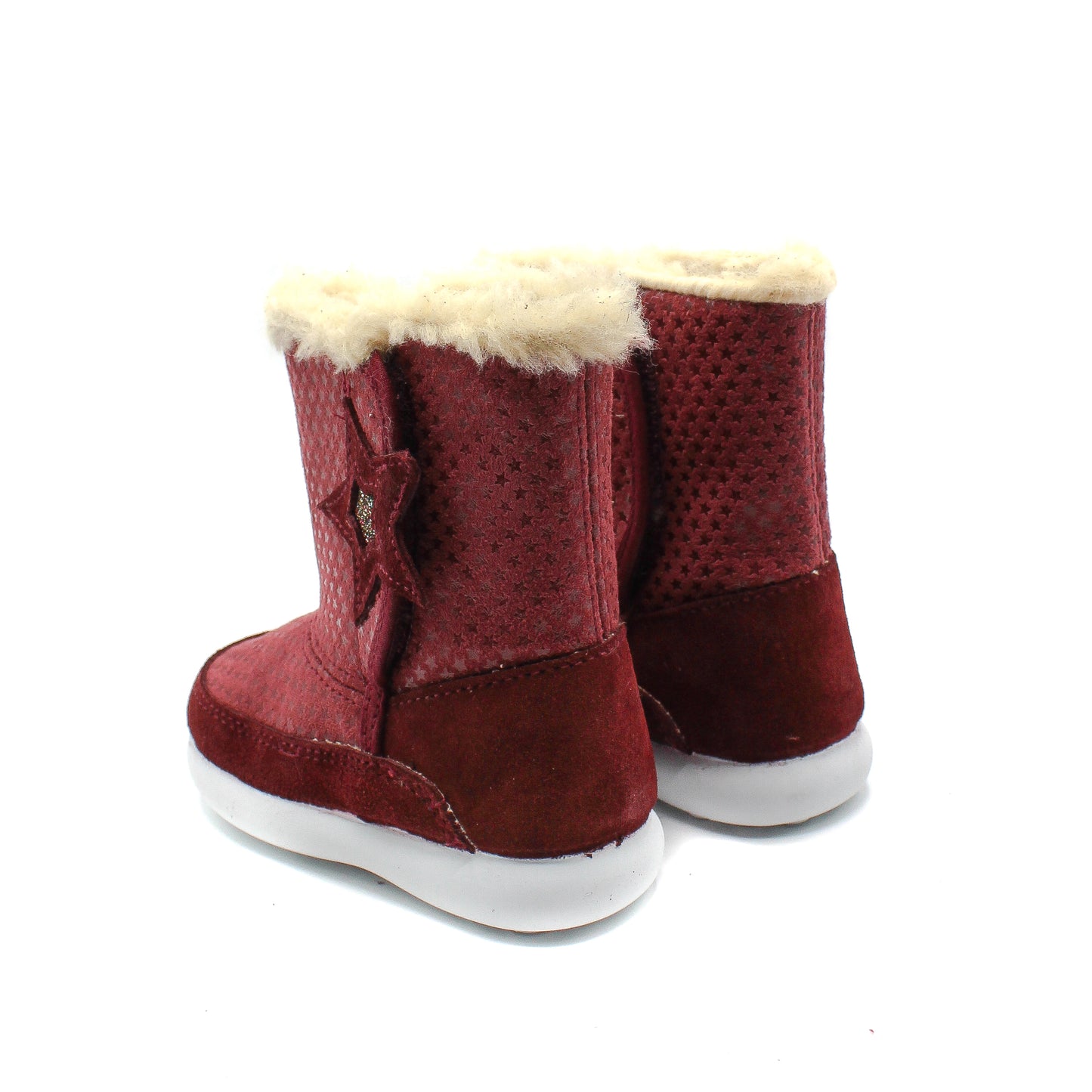 Botas Niñas altas piel Serraje y forro borreguillo EU 20-28