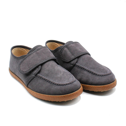 Zapatos Niños tipo Mocasín en cuero ante cierre Velcro Tallas EU 30-38
