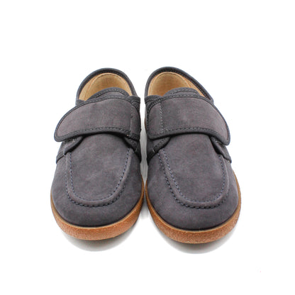 Zapatos Niños tipo Mocasín en cuero ante cierre Velcro Tallas EU 30-38