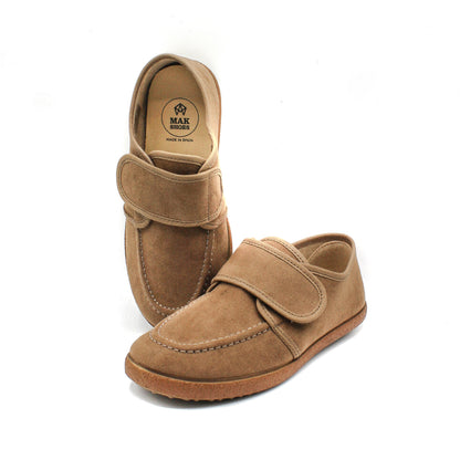 Zapatos Niños tipo Mocasín en cuero ante cierre Velcro Tallas EU 30-38