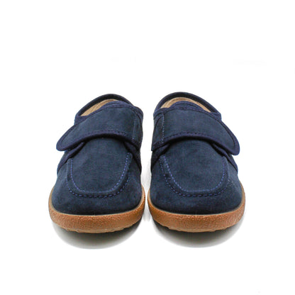 Zapatos Niños tipo Mocasín en cuero ante cierre Velcro Tallas EU 30-38