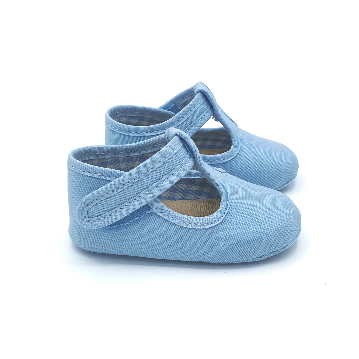 BEBÉ ZAPATOS PEPITOS EN LONA PIQUÉ