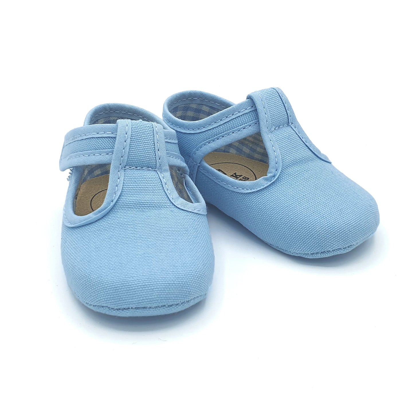 BEBÉ ZAPATOS PEPITOS EN LONA PIQUÉ