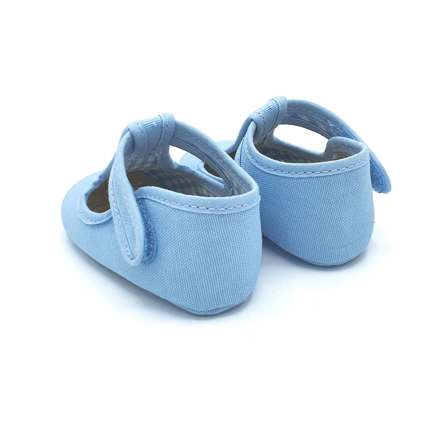 BEBÉ ZAPATOS PEPITOS EN LONA PIQUÉ