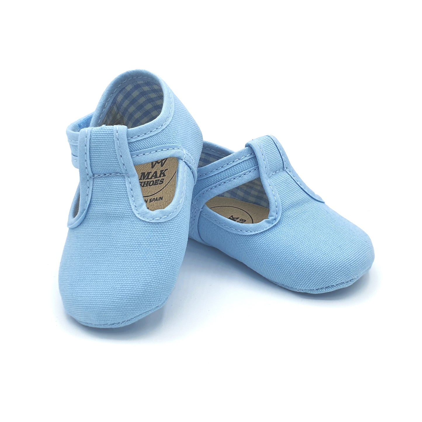 BEBÉ ZAPATOS PEPITOS EN LONA PIQUÉ