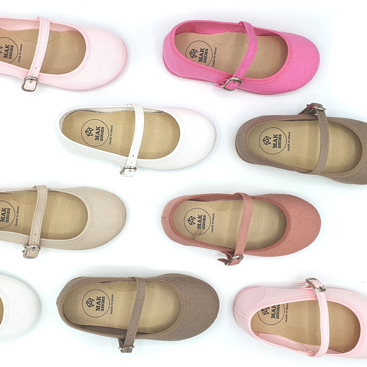 Zapato Balerina - Mary Jane de Niña Cierre Tira en El Empeine Tallas EU 20-35